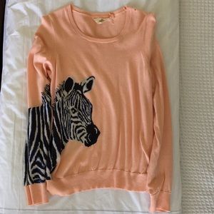 Anthro zebra sweater